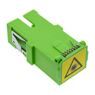 Inline® Fibre Optic Adapter, Simplex Sc/Sc, Sm, Ceramic, With Shutter, Green — image 1