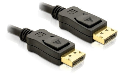 Delock Cable DisplayPort 1M M-m Gold Black — image 1