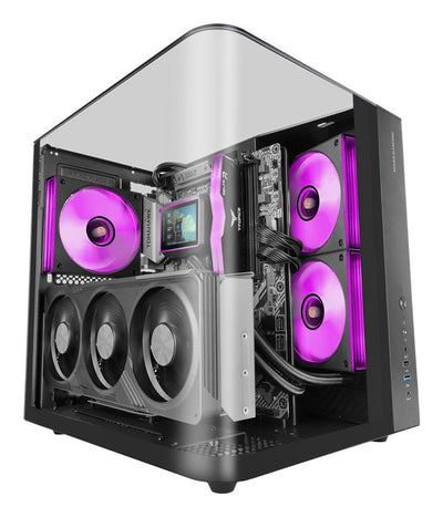Mars Gaming Box Semitorre ATX Mc-infinio Lite ARGB Black Box ATX / 1X3.5' HDD + 3X2.5' SSD / 2XARGB /1x USB 3. — image 1