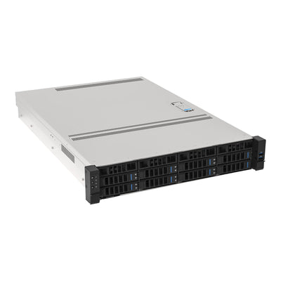 Unykach Box Rack 19 2U Without Power Supply Black Silver 8 Bahias Hot Swap 2XUSB3.0 — image 1