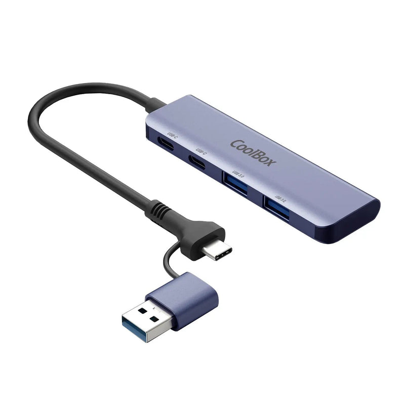 Adapter Hub USB-C 4 1 2*USB 3.0 2*USB-C With Adapter USB 3.0