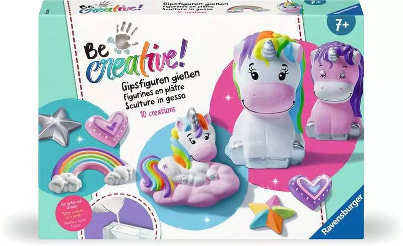 Ravensburger Set Of Manualidades Diy Figuras Yeso Moldeando Unicornios, Manualidades 25531
