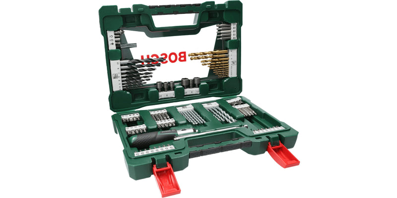 Bosch Set Of Drill Bits And Drill Bits V-line Tin, 91 Pieces