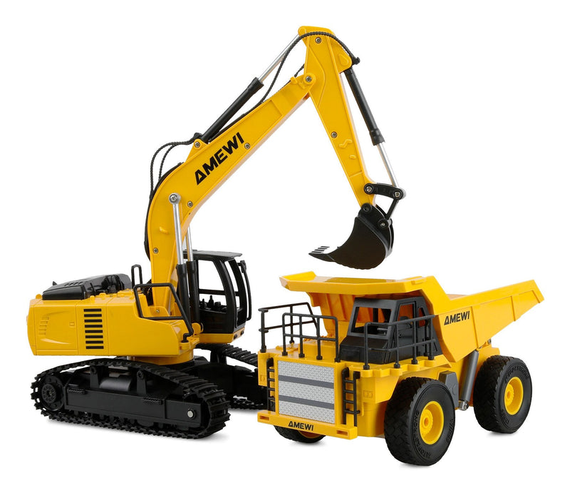 Amewi 22710 Model Controlado Radio Excavadora Motor Eléctrico 1:24