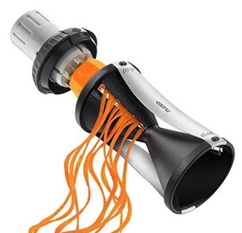 Gefu Spirelli 2.0 Rebanadora Manual Black Silver Plastic Steel Inoxidable — image 1