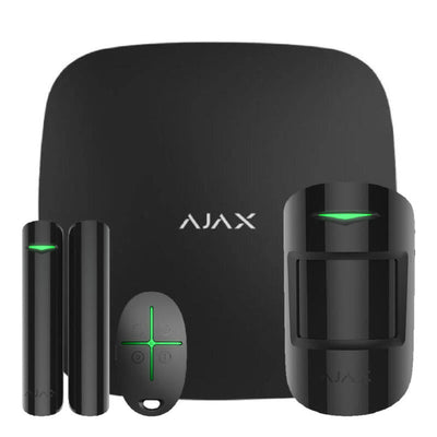 Ajax Starterkit-bl Ajax Starterkit Black Hub + Motionprotect + Doorprotect + Spacecontrol — image 1