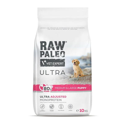 Alimento Seco Perros Raw Paleo Ultra Pork Medium & Large Puppy 10KG — image 1