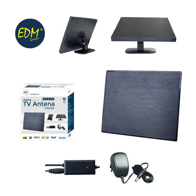EDM Antenna Uhf Indoor TV 470-862MHZ Design Series 188X155X13,5MM — image 1