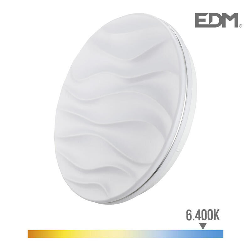 EDM Wall Light Super LED Surface 18W 1820LM 6500K Ø33X6,8CM Model Desert
