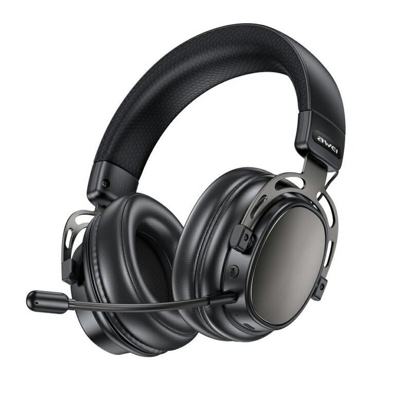 Headphones Diadema AT36 Bluetooth 5.4 Microphone Black