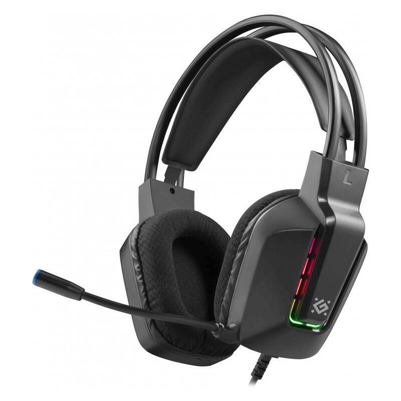 Headphones Diadema With Microphone Gothic Black