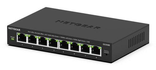 NETGEAR GS308E Gestionado L2/L3 Gigabit Ethernet (10/100/1000) Black — image 1