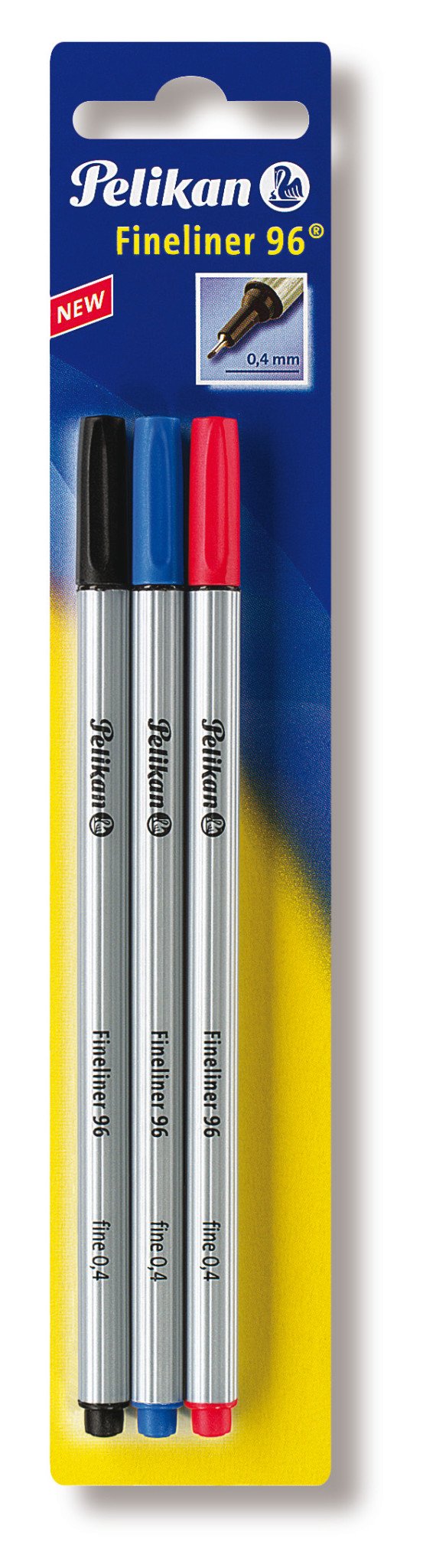 Pelikan Marker Fineliner 96 Colours Surtidos Black/Red/Blue 0.4MM Blister
