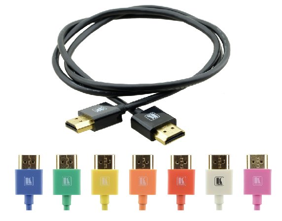 Kramer HDMI Cable Flexible High Speed With Ethernet Ultra Flat Colour Black (c-hm/Hm/Pico/BK-3) Kramer Electro