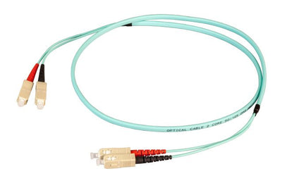 Efb Duplex Network Cable Flat-twin Sc-sc OM3 50M Lszh 3X5MM Aqua — image 1