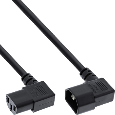 Inline Cable Power , C13 a C14, Black 5,0M Ángulo — image 1
