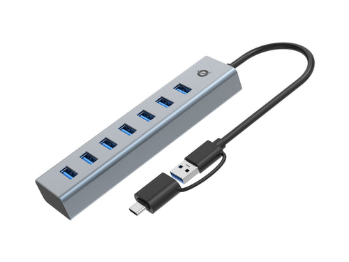 Conceptronic USB Hub 7-PORT 3.0 C-7X3.0 + Typc 5Gbps M.nz Gr — image 1