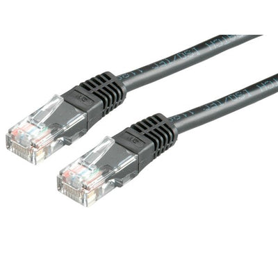 Roline 21.15.0535 Network Cable Black 1M CAT.5E U/UTP [UTP] (Roline CAT.5E UTP Cu Ethernet Cable Black 1M) — image 1