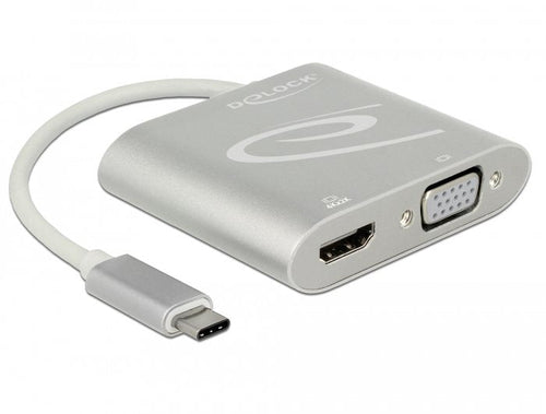 Delock USB Type-c™ Splitter (dp Alt Mode) 1 X HDMI + 1 X VGA Out — image 1