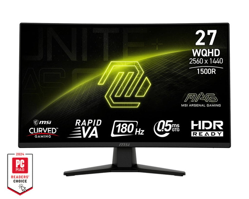 MSI Monitor Gaming 27 Mag 274CQF Black