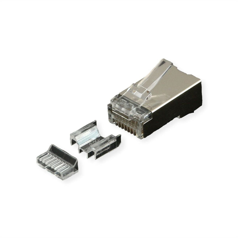 Roline Modular Plug Apantallado CAT.6A (class Ea), Fr Massiv- Hilo Trenzado, 10 Units