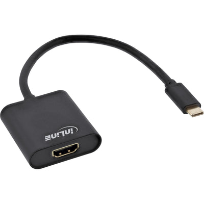 Inline Adapter USB , USB Type-c Male a HDMI Female (modo DP Alt), 4K2K, Black 0,2M — image 1