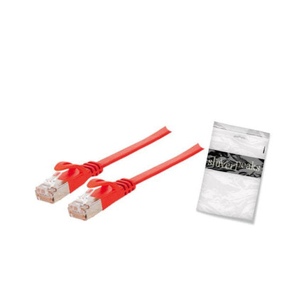 Shiverpeaks RJ45 Network Cable Flat CAT.7 Roh, Slim, 10M Red — image 1