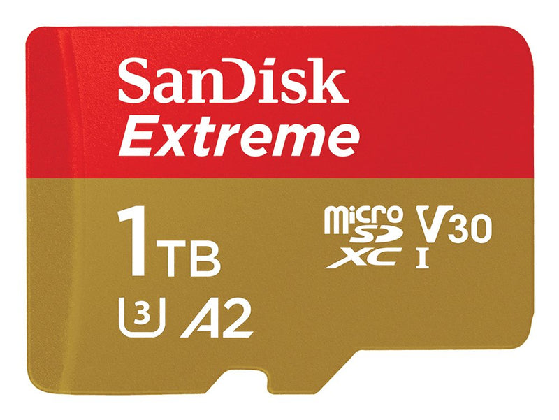 SanDisk Micro Sdxc Extreme 1TB 190/130MB/S A2 C10 V30 Uhs-i U3 SDSQXAV-1T00-GN6MA