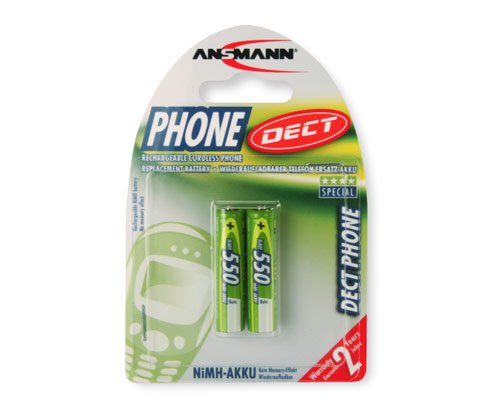 Ansmann Phone Dect Nimh Rechargeable Micro Aaa / HR03 / 1.2V, Dos Blisters (5035523)
