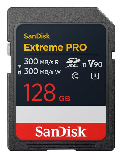 SanDisk Extreme Pro Memory Card Flash 128GB Video Class V90 / Uhs-ii U3 / CLASS10 Sdxc Uhs-ii — image 1