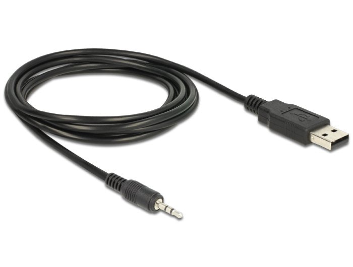 Delock Cable 1.8M USB 2.0-A/2.5MM Audio 1,8M 2,5MM USB Type a Black