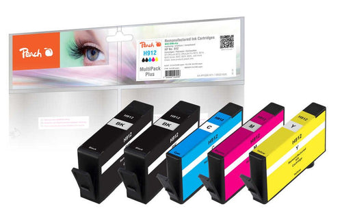 HP Peach PI300-971 Ink 5 Pieces Compatible 912 Black Cyan Magenta Yellow — image 1