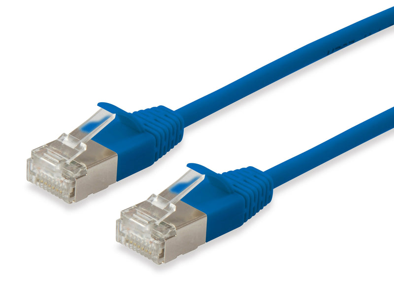 Equip Patchkabel CAT.6A S/FTP 2x RJ45 20.00M Blue (sstp) Slim