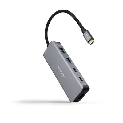 Nanocable Hub USB-C 6 1 - Converter USB-C 3.2 GEN1 5G a 2 X USB-A + 2 X USB-C + HDMI + USB-C Pd 100W - Alumini — image 1
