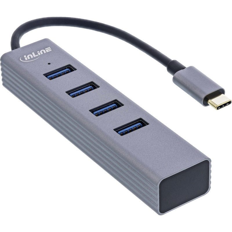 Inline Hub USB 3.2 GEN.1 Type-c (4x USB-A 5Gbps), Otg, Box Of Metal