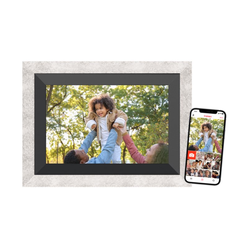 Braun Digiframe 10B Frame Fotográfico Digital Black Grey 25,6CM (10.1) Screen Touchscreen Wi-Fi