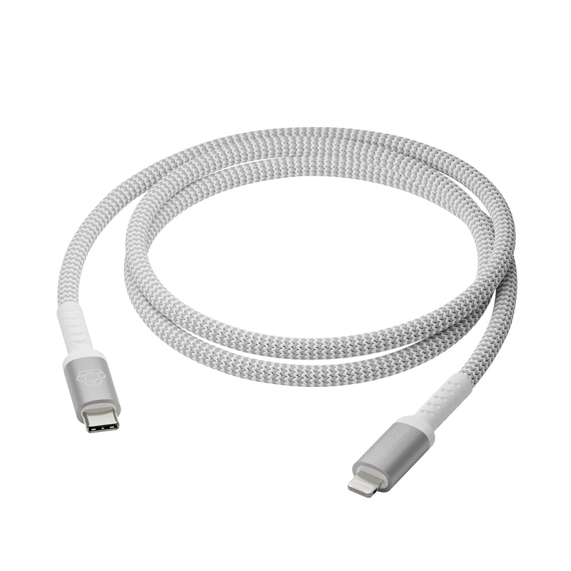 DBRAMANTE1928 Re-charge Cable Lightning 24 Pin USB-C Male a Lightning Male 1.2M Cable Trenzado 100 % Plastic R