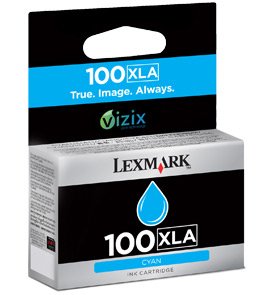 Lexmark Genuine Cartridge Inyeccion Ink Cyan Nº100 Xla Vizix — image 1