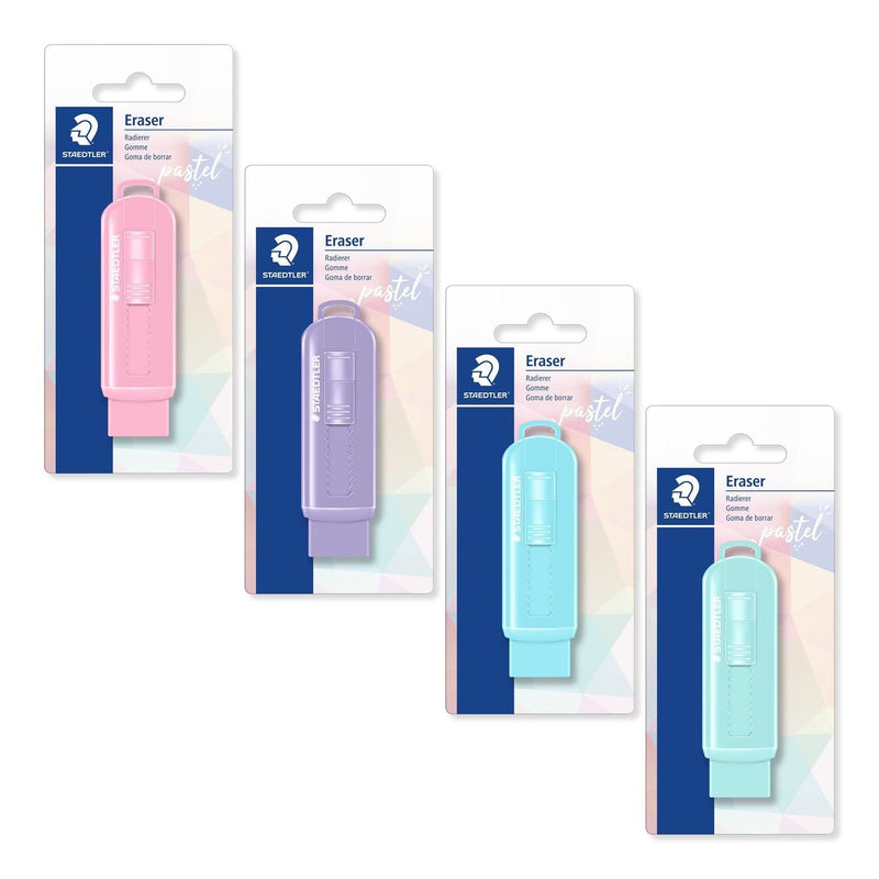 Staedtler Rubber Borrar With Case Plastic Surtidos Pastel Blister