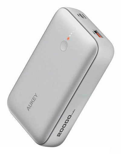 Aukey Powerbank Spark Mini 20000MAH 20W USB-C USB-A White — image 1