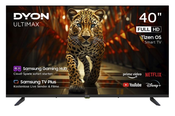 Dyon TV Ultimax 40F-TI - 40 Full HD Smart TV Con Samsung Tizen Os, Sintonizador Triple (dvb-c/-S2/-T2), Samsu