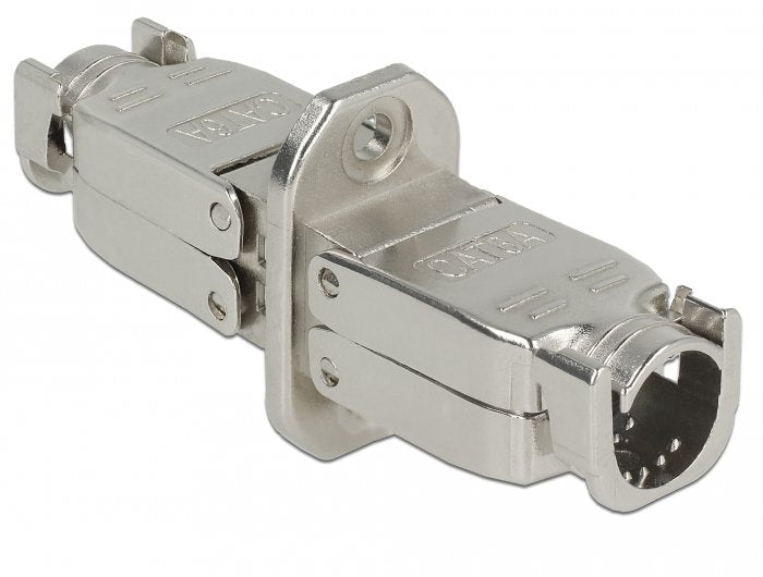 Delock Connector Network Cable CAT.6A Tool STP Free Of Tools Silver Clutch 86467
