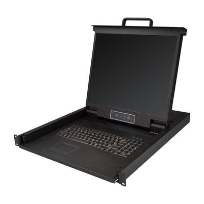 StarTech.com Console KVM Assembly Rack Servers Keyboard QWERTY KVM VGA 1 Port With Monitor LCD 19 Switch KVM 1 — image 1