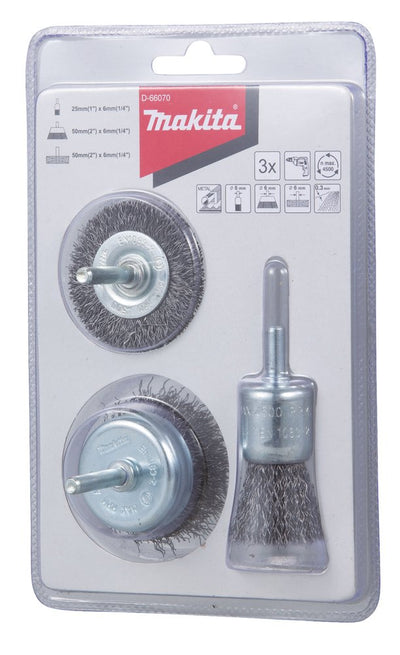 Makita D-66070 Rundbürsten-set 3TLG. Stahl — image 1