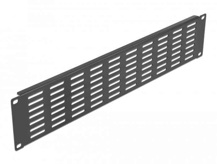 Delock Panel Gabinete Network 19 With Ranuras Ventilación Horizontal 2U Black