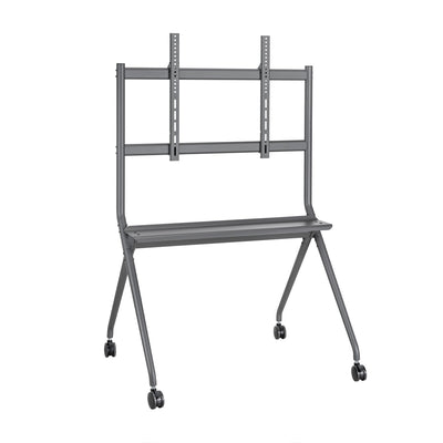 Aisens Stand Floor Pro With Wheel - 1 Tray Screen Interactive/TV 120KG 50-86 - Black — image 1