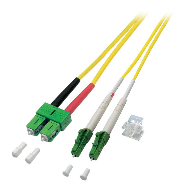 Efb Duplex Network Cable Lc Apc-sc Apc OS2 G652D 10M Lszh 2MM Yellow