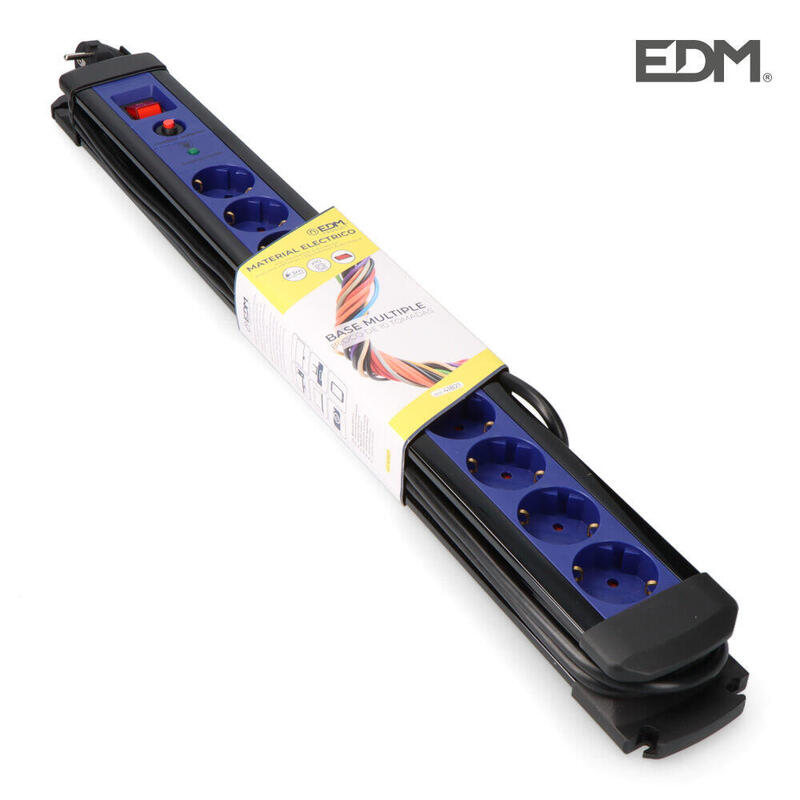 EDM Base Multiple 10 Sockets With Protector + Switch 3M