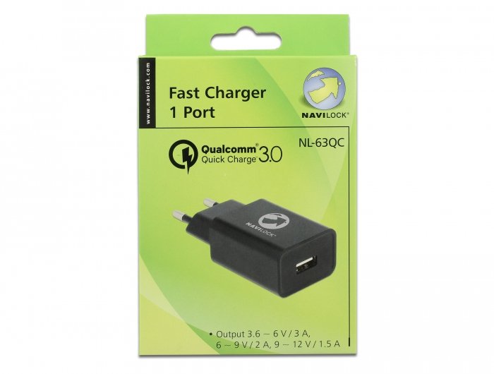 Navilock 62968 Charger Dispositivo Mobile Phone Indoor Black