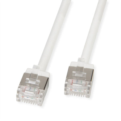 Roline U FTP Datacenter Network Cable CAT.6A (class Ea), Lsoh, Slim, Extra Kurzer Plug White 1M — image 1